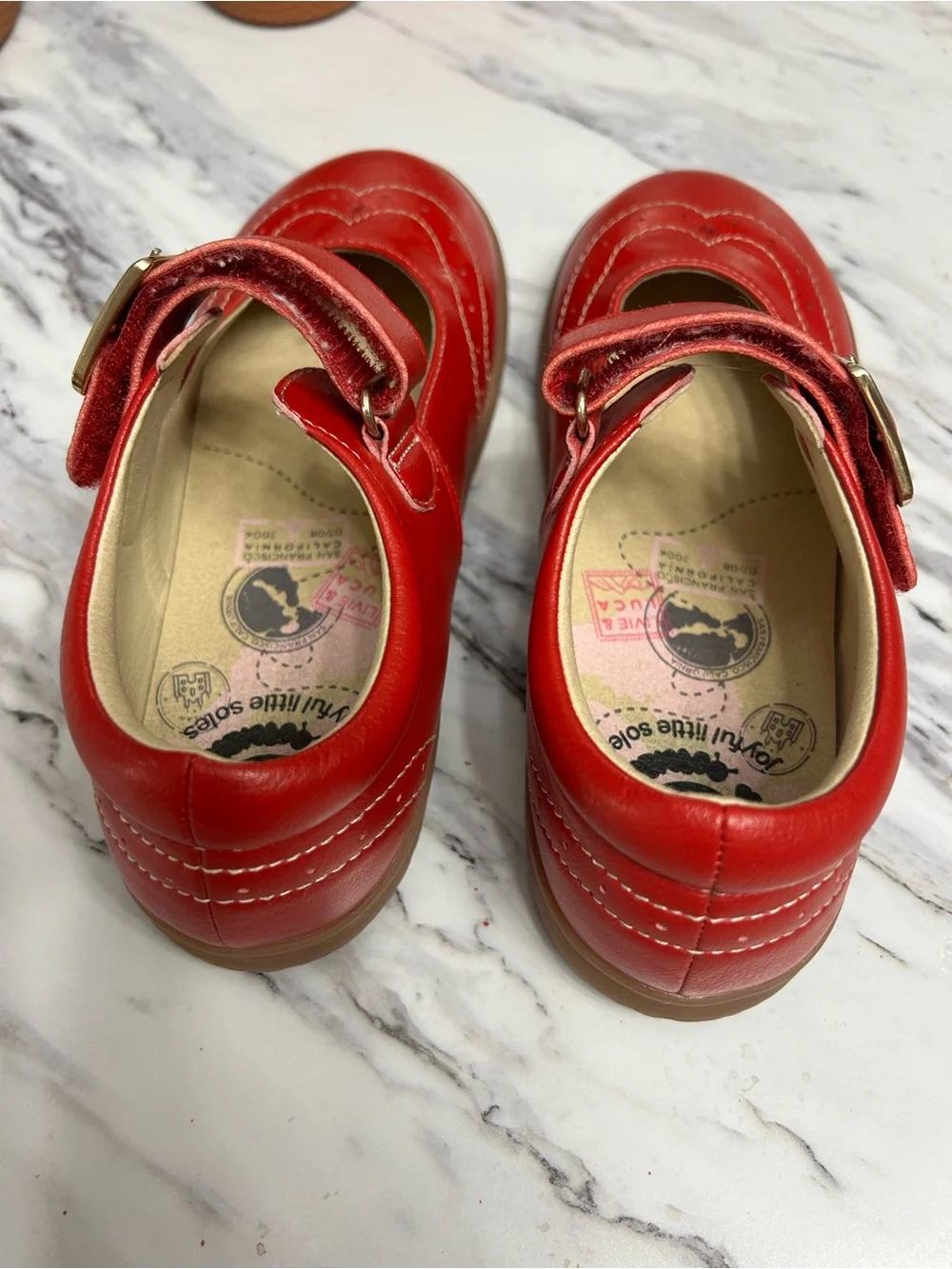 Livie & Luca Red Girls Mary Jane Dress Shoes